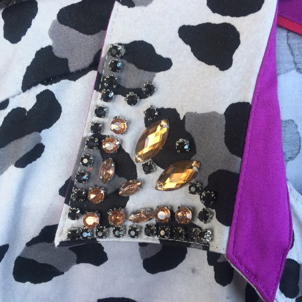 Lane Bryant Leopard Top LS 24 - Picture 3 of 6